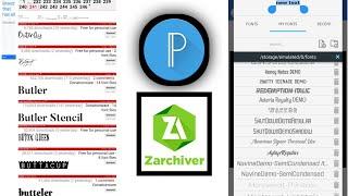 How to add fonts in pixellab with zarchiver  Pixellab