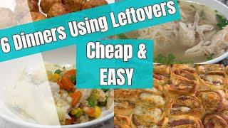 6 Dinners Using Leftovers  EASY and DELICIOUS Recipes to use up Turkey Ham and Leftover Veggies