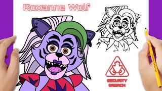 How To Draw Roxanne Wolf  How To Draw Five Nights at Freddys Security Breach