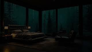 Rainy Midnight Serenade - Relax and Unwind with Rain on Bedroom Window ️