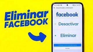 Como DESACTIVAR o ELIMINAR una cuenta de FACEBOOK en 2023