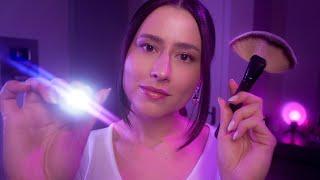 ASMR 11 Triggers make you fall asleep  gentle visuals light mouth sounds camera brushing