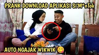 PRANK D*WNLOAD APLIKASI Si M*NToK DI DEPAN PACAR