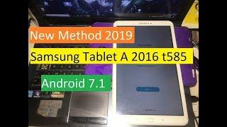 New Method 2019 Bypass Google Account FRP Protection on Android 7.1 Samsung Tablet A 2016 t585