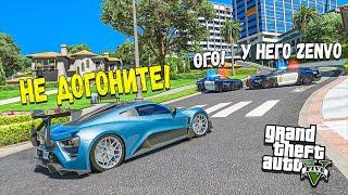 УХОЖУ ОТ ПОГОНИ НА РАНДОМНЫХ МАШИНАХ В GTA 5 ONLINE С МОДАМИ