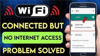 Wifi Connected but no Internet access android  Wifi connected but not working  Wifi not access fix