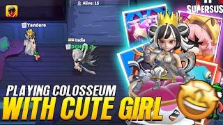 PLAYING COLOSSEUM WITH CUTE GIRL 🫡  DEMON KING GAMING   SUPER SUS  DKG 