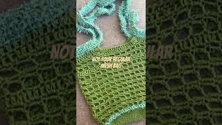 Crochet tutorial on not your regular bag #meshbag #summer #shorts