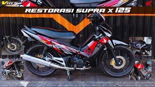 Restorasi dan Modif Tipis Supra X 125  Vins Modified #restorasisupra