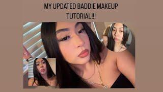 MY UPDATED BADDIE MAKEUP ROUTINE STEP BY STEP first YouTube video 