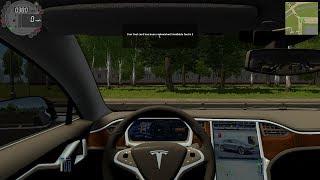 City Car Driving - Tesla Model S  Fast Driving