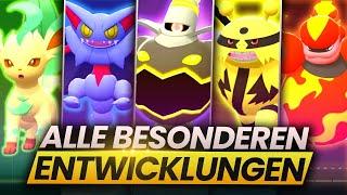 Alle BESONDEREN ENTWICKLUNGEN und wie ihr sie bekommt Pokemon Strahlender DiamantLeuchtende Perle