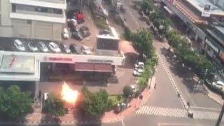 Jakarta Attacks - Exclusive CC Camera & Mobile Footages