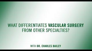 USF Health Minutes Vascular Surgery difference from other specialities with Dr. Charles Bailey