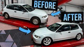 Transforming a Civic EG Hatchback in 20 Minutes on a $3000 BUDGET