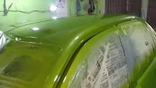 Mobil corola 90han baru siap cat hijau candy...