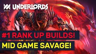 High Rank Savage Builds Great Rank Up Strategies  Dota Underlords