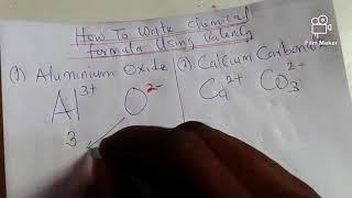 writing chemical formula using valency