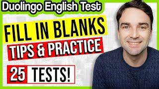 Fill in the Blanks Tips & 25 Practice Questions Duolingo English Test Practice Lesson