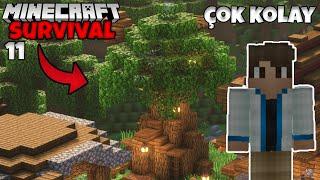 ÇOK BASİT Başlangıç için Ağaç Ev Yapımı - Minecraft 1.20 Survival