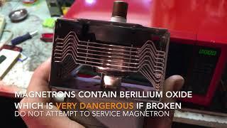 How to fix a microwave that is not heating up Cracked Magnetron Magnets