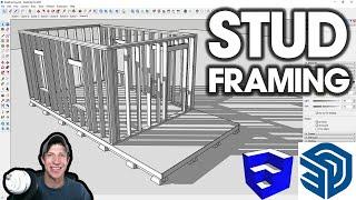 Creating Floor and Wall FRAMING in SketchUp Detailed Modeling in SketchUp Part 1