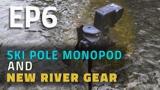 FISHING VLOG EP 6 - SKI POLE MONOPOD WITH A GOPRO & NEW CABELAS RIVER GEAR
