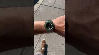 Playing with my green today. Rolex Submariner 41mm green Kermit #rolex #watches #luxury