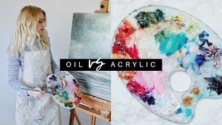 ACRYLIC vs OIL Painting  Whats the Difference?