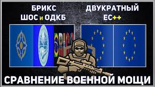 ШОС ОДКБ БРИКС vs ЕС+ЕС  Евросоюз Сравнение военной мощи  Армия 2023