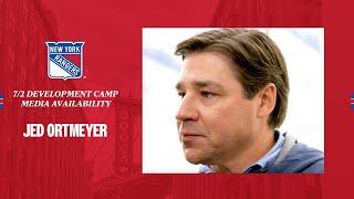 NYR Development Camp Jed Ortmeyer  July 2 2024