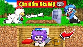 NABEE THỬ THÁCH 24H XÂY CĂN HẦM BIA MỘ SIÊU BÍ MẬT KHIẾN TÔ GÀ KHÓC NGẤT TRONG MINECRAFT 