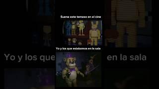 Suena este temaso en el cine. Yo y los que estábamos en la sala. FNAF Movie #shortvideo #fnafmovie