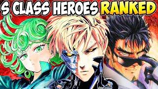 All S Class Heroes Ranked Weakest To Strongest  One Punch Man