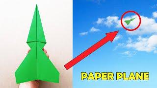 MAKING A FAR GOING PAPER AIRPLANE -  Very Easy  