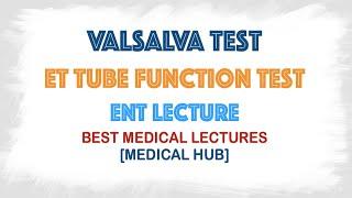 Valsalva maneuver test for eustachian tube dysfunction