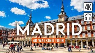 Madrid 4K Walking Tour Spain - 3h Tour with Captions & Immersive Sound 4K Ultra HD60fps