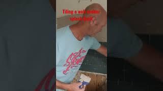 Tiling a cooker splashback #Shorts #Tiling #WallTiling