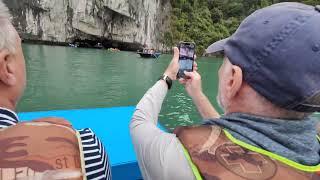 Halong bay Vietnam inside a cave