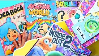 Paper Diy Blind Bag Unboxing  Game Book Compilation #tocaboca #asmr #roblox  #diy