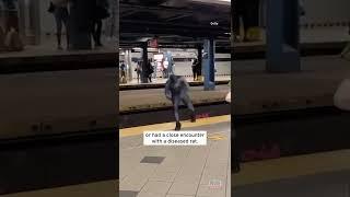 Wannabe Superhero Leaps Over NYC Subway Tracks #Shorts