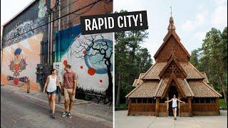 Exploring Rapid City South Dakota Art Alley Chapel in the Hills food & presidents