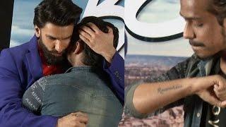 Ranveer Singh almost CRIES for a fan who tattooed his NAME  Uncut VIDEO