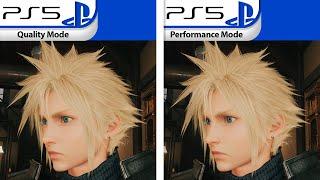 Final Fantasy VII Rebirth  PS5 Graphics Modes Comparison & Framerate Test DEMO