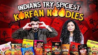 Indians Try Spiciest Korean Noodles  Ok Tested