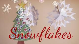 Snowflakes christmas arts and crafts diy ️