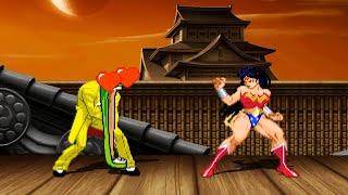 THE MASK vs WONDER WOMAN - High Level Awesome Fight