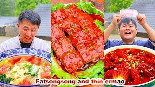 mukbang Who will win the spicy eating competition between Song Song and Er Mao?