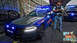 Playing GTA 5 As A POLICE OFFICER Highway Patrol GSP GTA 5 Lspdfr Mod 4K