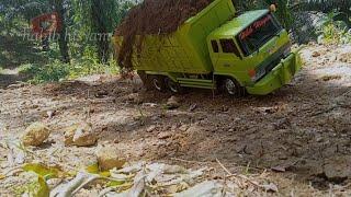 uji coba rc hino tipper ditanjakan exstrem dengan muatan penuh